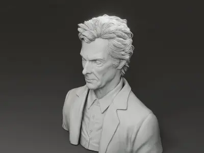 Peter Capaldi - 12th Doctor - Doctor Who 3D print model