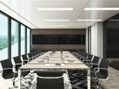 Full Office Interior 13 3D model