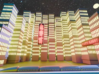 Night city Free 3D model purchase