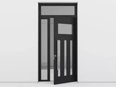 Aluminium door 145 3D model
