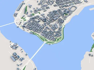 Abidjan City Cote dIvoire 3D model