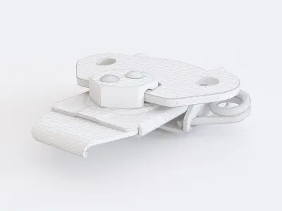 Door latch vol 01 3D model