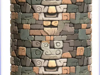  Stylized Wall Seamless Texture Texture 5