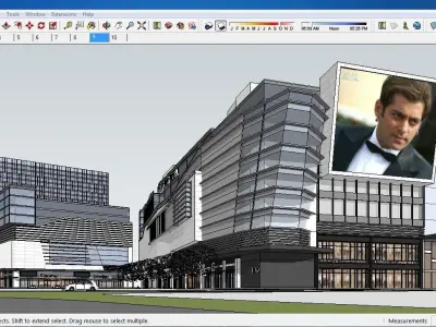 Sketchup Shopping Center A10 3D model