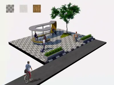 rest area design 3D model
