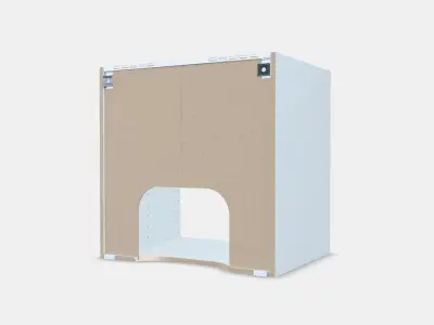 METOD Built-in oven-sink base unit Low-poly 3D model