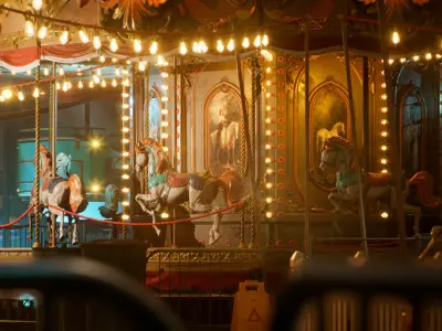 Amusement Park Environment Kit - UE5 Low-poly 3D model