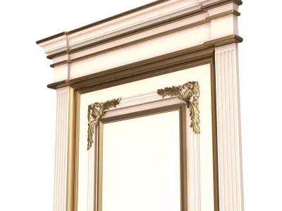 Carved Door Classic 01801 Low-poly 3D model