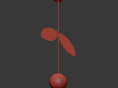 Chandelier Areti Plant Pendant 3D model