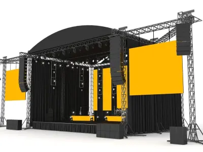 Concert Stage 02 Design 3D model