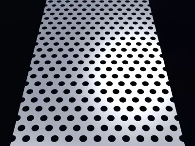 Perforated panel with 27 percent opening 25O98 3D model