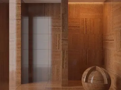 Marble wall 44 3D model