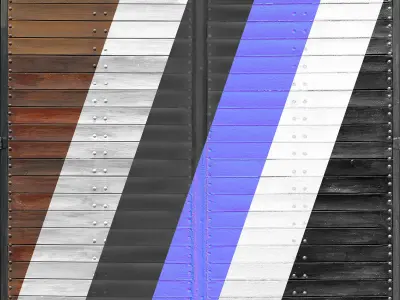 Ultra realistic Wooden panel  3D model