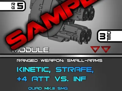 CHIBI-TECH SD - MKIII-QUAD GUNPOD       3D print model