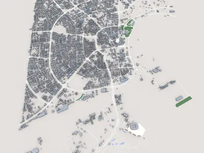 Doha City Qatar 3D model