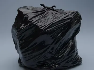 Trashbag - Large Low-poly 3D model