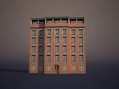 Apartment House Low-poly 3D model buy