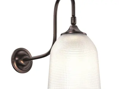 Petite Reeded Glass Sconce 3D model