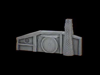Hobbit Hole Fronts 3D print model
