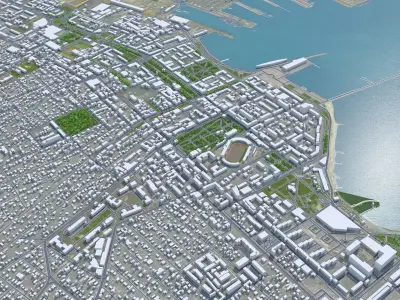 Novorossiysk Russia Low-poly 3D model