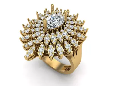 Jewelry ring 177 3D print model