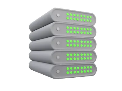 Power Storage Machine Icon v1 002 Low-poly 3D model