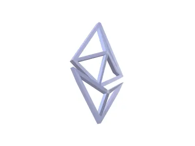 Ethereum 2 v2 001 Low-poly 3D model