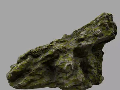 Rock Low-poly 3D model 2