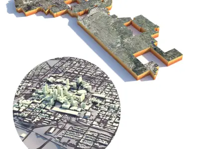 Kansas City Missouri USA 3D model