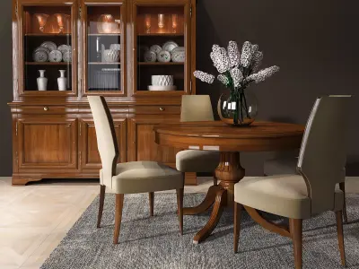 Selva Dining room set 03 3D model