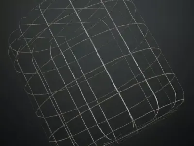 Square Metal Perforated PBR Seamless Texture