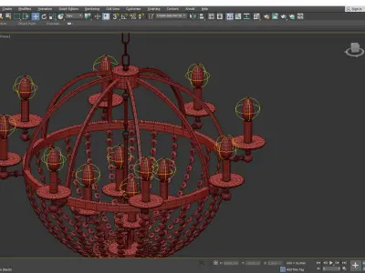 PENDOLO CHANDELIER Low-poly 3D model