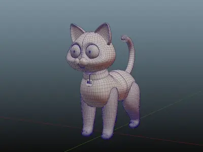 Sox cat from Light Year Animation 3D model