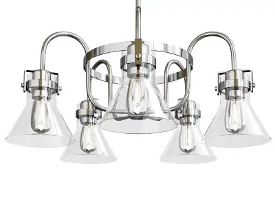  Seafarer 5 Light Chandelier Low-poly 3D model