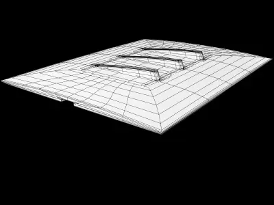 Wooden Switch Board 3D model