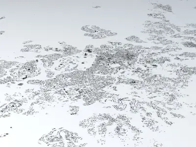 Jerusalem Streets and Buildings 3D model