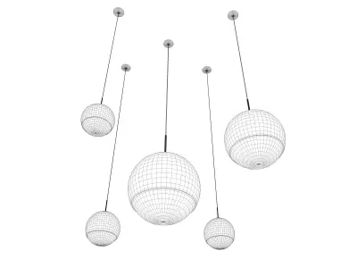 Tom Dixon  Ball Gold pendant lamp 3D model