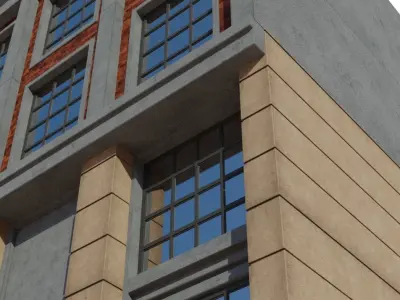 Factory building 1 3D model