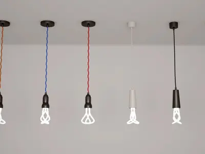 Pendant Light bulbs 3D model