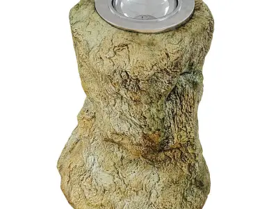 Stone Drinking Fountain 3D model