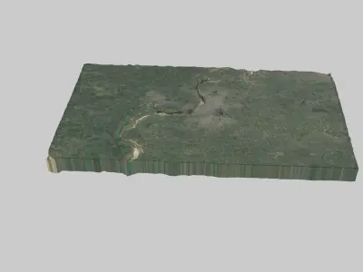 Varanasi City Low-poly 3D model