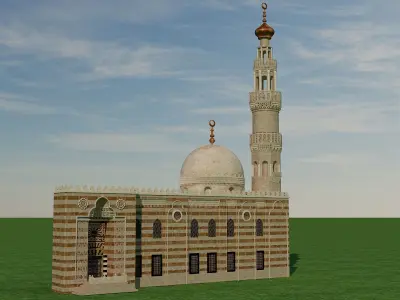 Sultan Barqouq Mosque 3D model