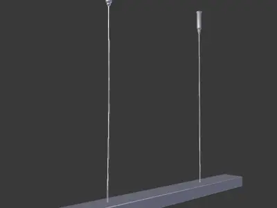 Ceiling Wood Lamp 3D model