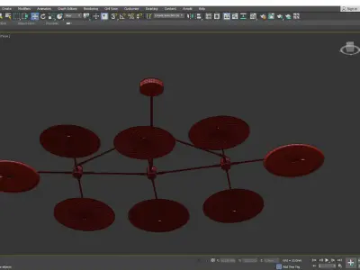 Constellation Chandelier Low-poly 3D model