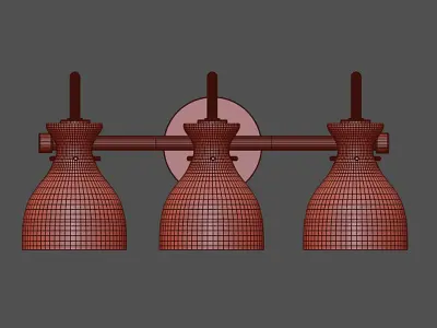 Almine-3 Armed Sconce by Corrigan Studio 3D model