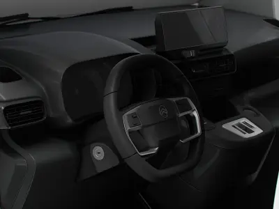 Citroen e Berlingo LWB Van HQ Interior 2024 3D model