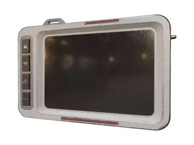 Sci-fi Touchpad 10 Low-poly 3D model