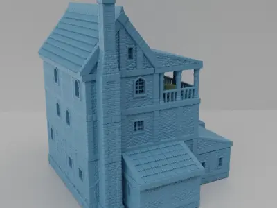 Noble  Villa Tabletop Terrain 15 mm 3D print model