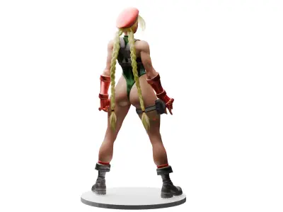 Cammy SF6 Low-poly 3D model