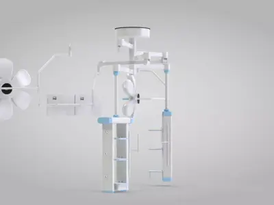 Surgical Lighting System 3D model